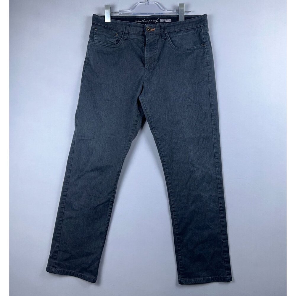Weatherproof Vintage Straight Fit Jeans Women's Size 34X30 High Rise Black